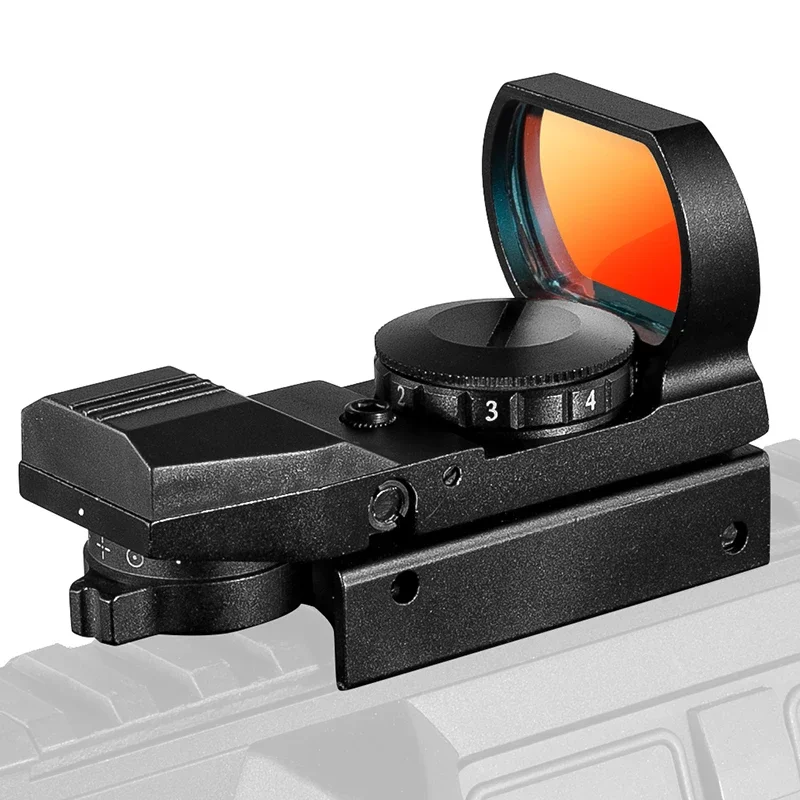 1x22x33mm Multi 4 retícula Electro Red Dot mira telescópica con montaje para riel de 20mm punto rojo nuevo - imagen 5
