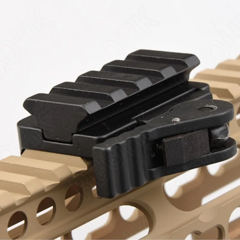 Base de aluminio del riel Picatinny del soporte del elevador QD para el uso táctico de la vista del punto rojo y de la linterna - imagen 5