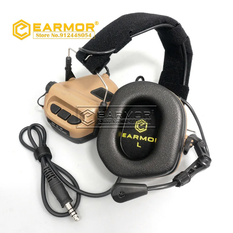 Auriculares tácticos OPSMEN EARMOR M32 MOD4: comunicación de disparo/aviación, cancelación de ruido, auriculares Softair - imagen 4
