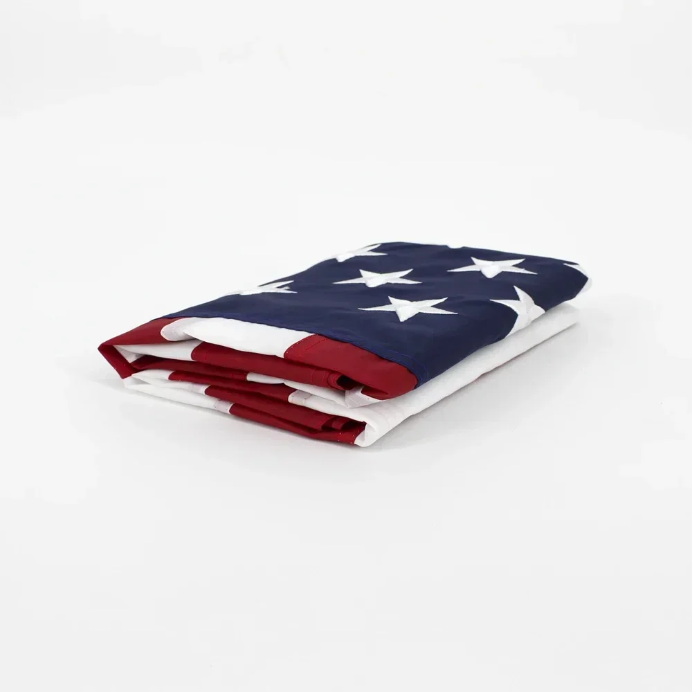 Heavy Duty US 3x5 pies impermeable Nylon bordado estrellas cosidas rayas EE. UU. Bandera americana bordado - imagen 5