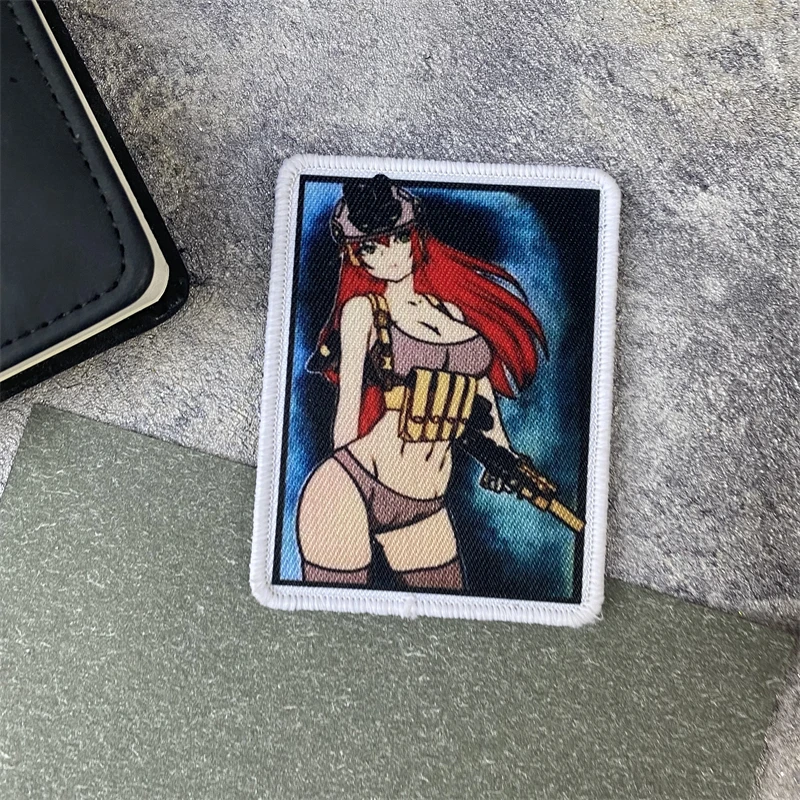 Parches de tela impresos tácticas moral V9 para chica especial, parche militar sublimado, brazalete con gancho y bucle, pegatina para mochila al aire libre - imagen 2