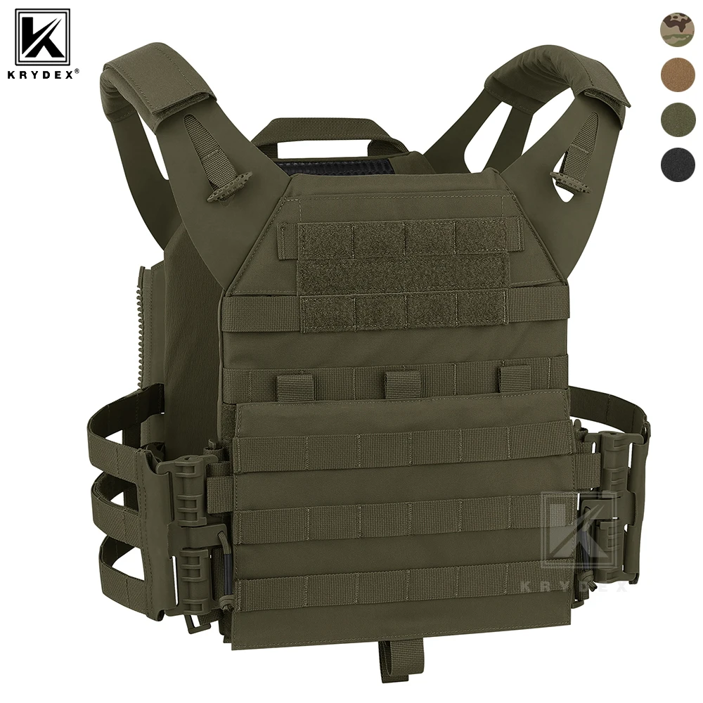 KRYDEX 500D Tactical JPC 2.0 Plate Carrier Quick Release Tube Cummerbund Assaulter Armor Vest