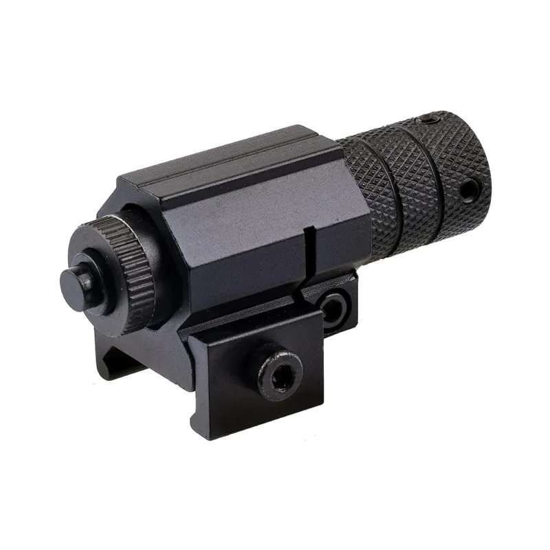 Mira láser de punto rojo, mira láser roja táctica compacta con soporte de riel para 20mm