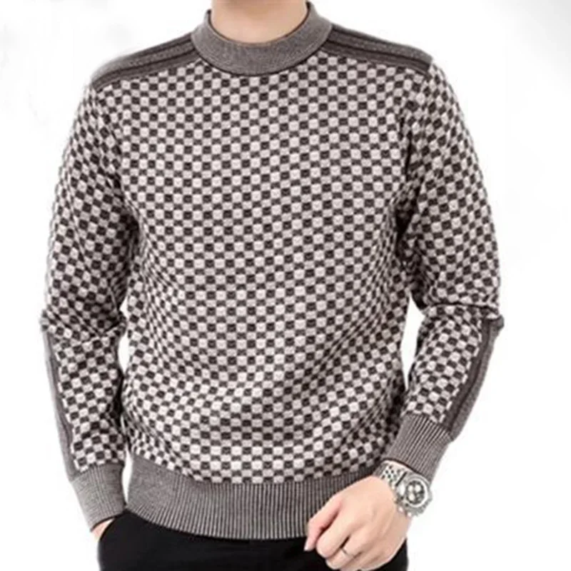 Jersey hombre cuello redondo tejido trenzado estilo táctico casual - imagen 2