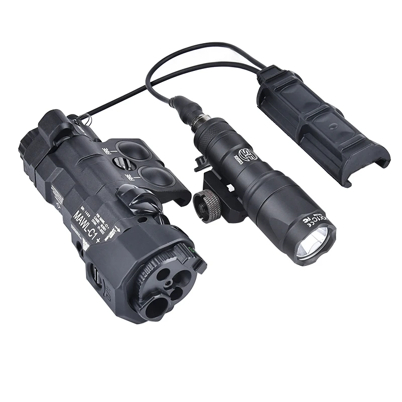 WADSN MAWL-C1 táctico IR rojo azul verde punto indicador luz estroboscópica SF M300A M600C linterna de Metal interruptor de presión Dual remoto - imagen 4