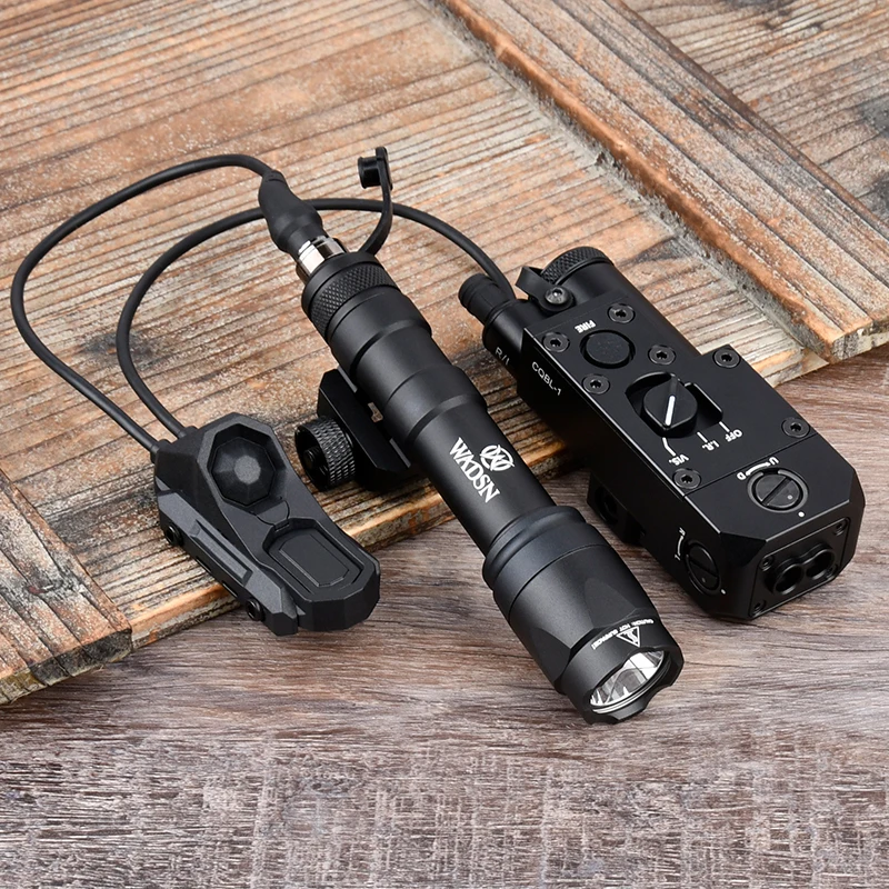 Airsoft CQBL punto rojo verde azul IR con SF M600C M300A interruptor de Control de linterna Airsoft arma luz CQBL-1 Axon interruptor Dual - imagen 4