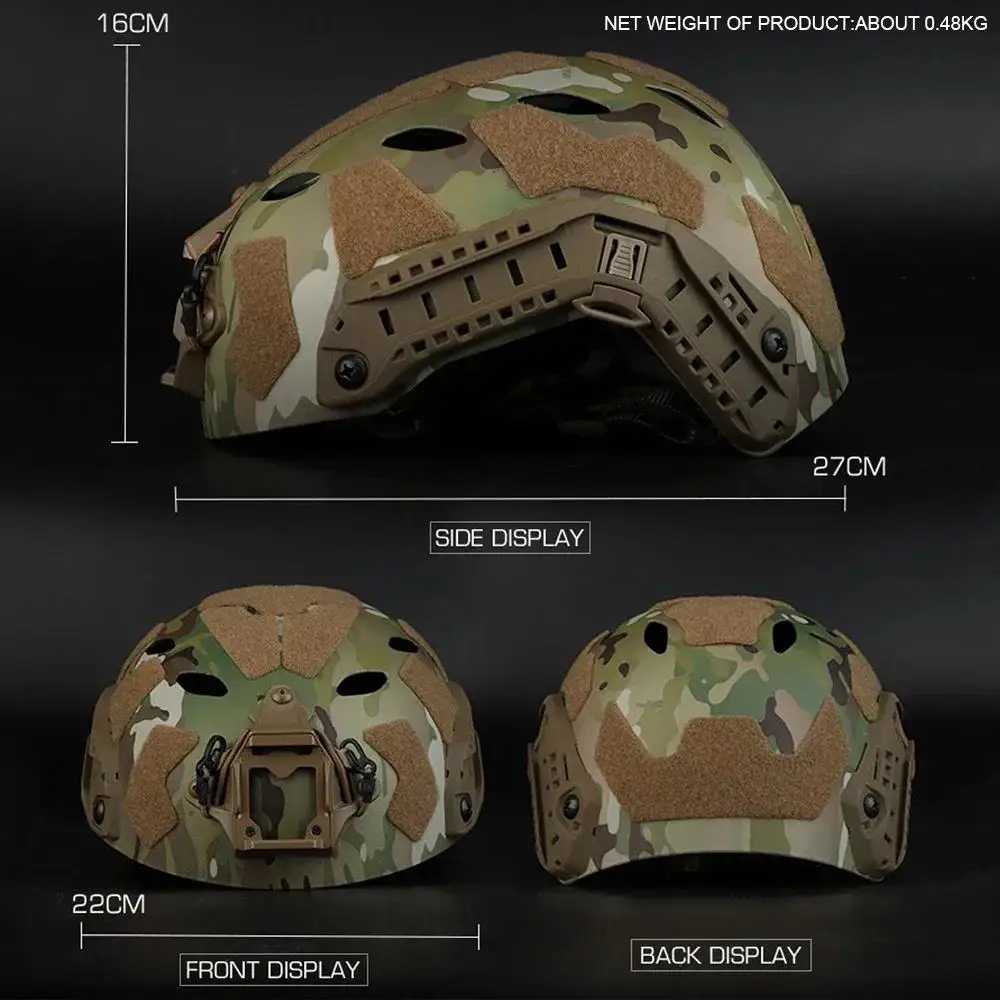 Casco táctico versión simplificada Ops-Core SF casco de corte súper alto protección de Paintball para ciclismo al aire libre casco Airsoft rápido - imagen 2