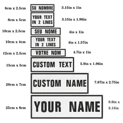 Parche chevrón táctico personalizado nombre número velcro