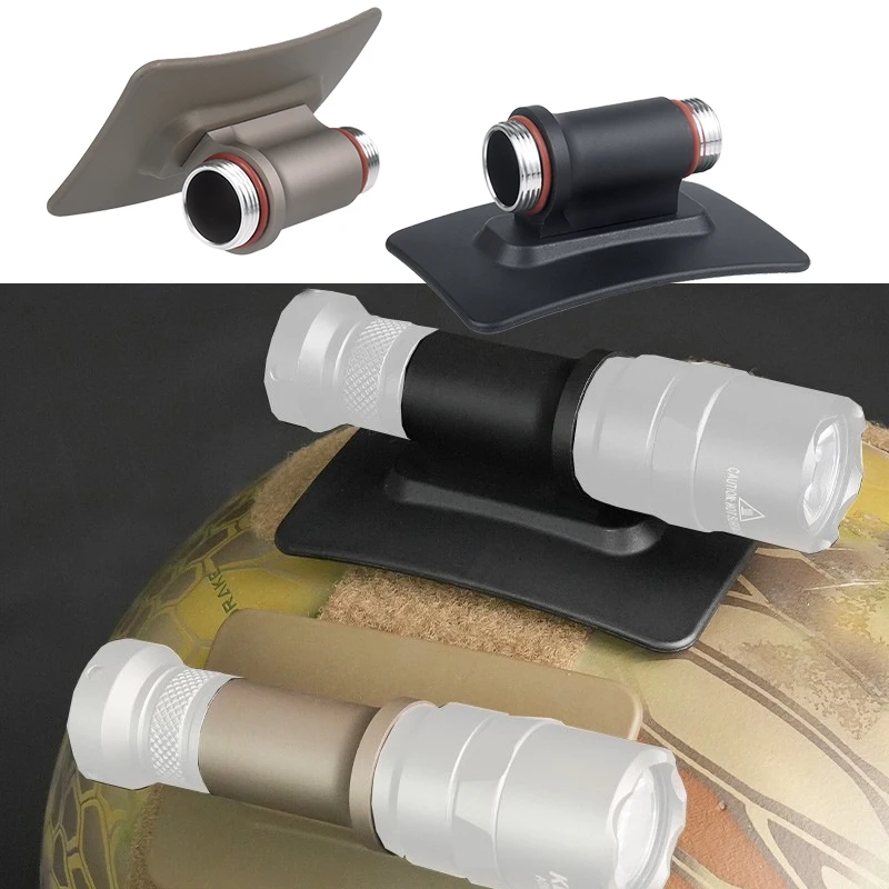 Conjunto de cuerpo de luz de explorador táctico, cuerpo de montaje de luz para casco, adecuado para la serie M300 M600, accesorios de caza al aire libre, aluminio M600V - imagen 2