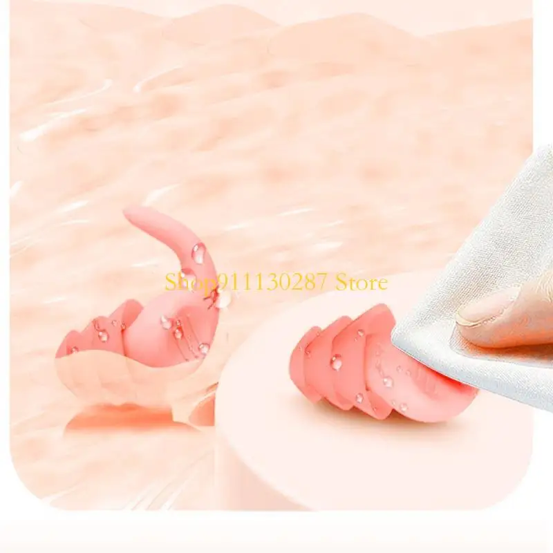 Tapones para los oídos silicona J1HC, 2 piezas, para dormir, estudio, concierto, aislamiento acústico, uso repetido, cómodos - imagen 2