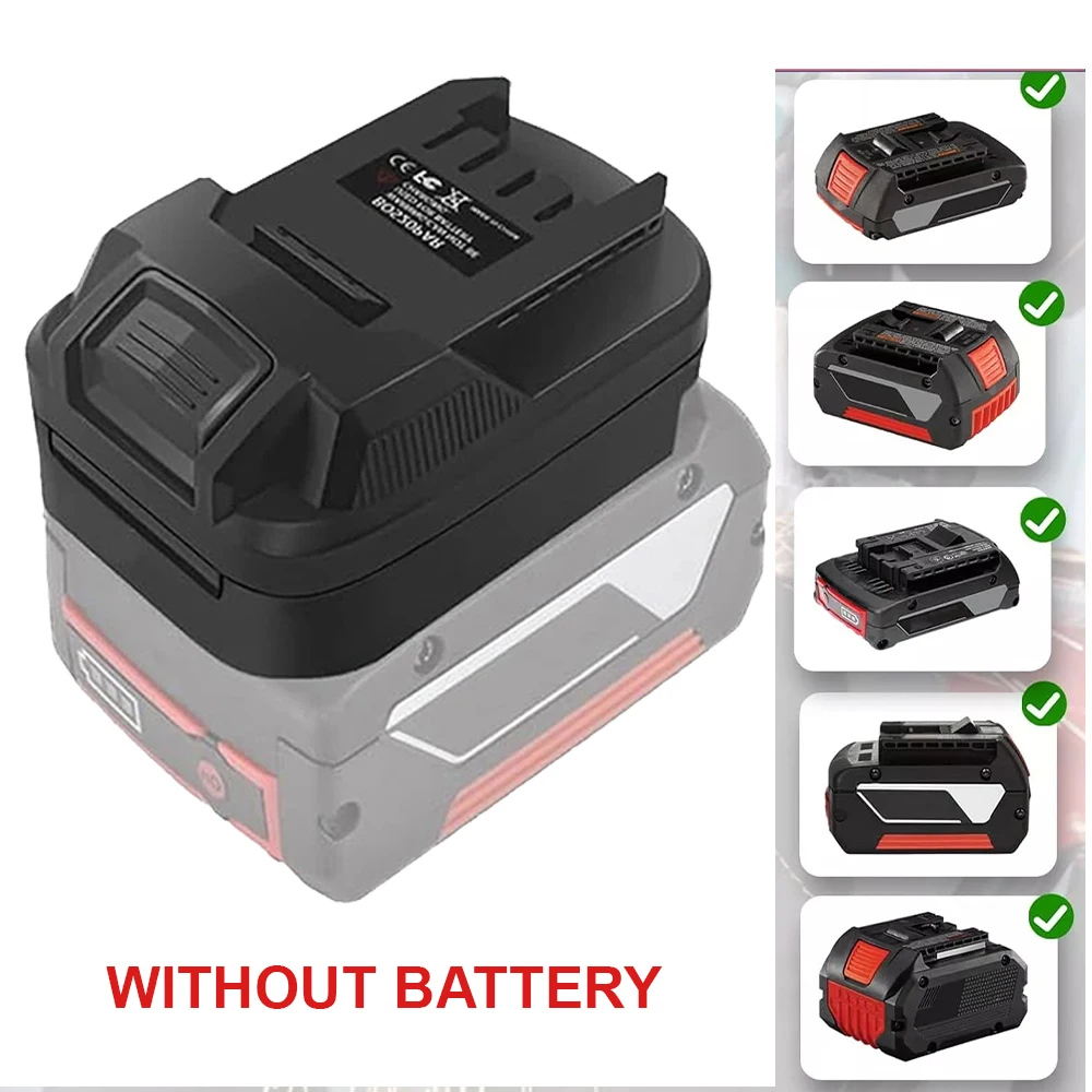 Convertidor adaptador de batería para batería de litio Bosch de 18V a accesorios de herramientas eléctricas de iones de litio ForLidl Parkside X20V (sin batería)