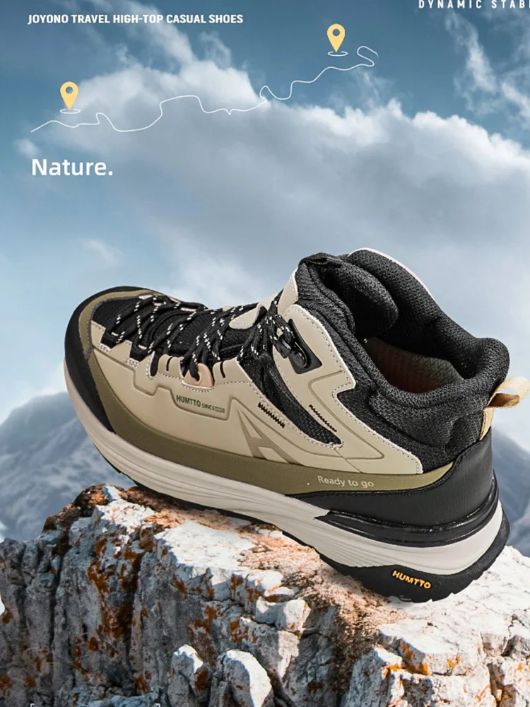 HUMTTO-zapatos de senderismo para hombre y mujer, botas tácticas de caza, zapatos de escalada para deportes al aire libre, zapatillas de Trekking cálidas, zapatos de viaje, Invierno - imagen 5