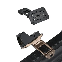 WADSN-T-1 táctico RMRR, montaje de mira de punto rojo, Base compensada de 45 grados, compatible con riel Picatinny de 20mm, equipo de caza Airsoft