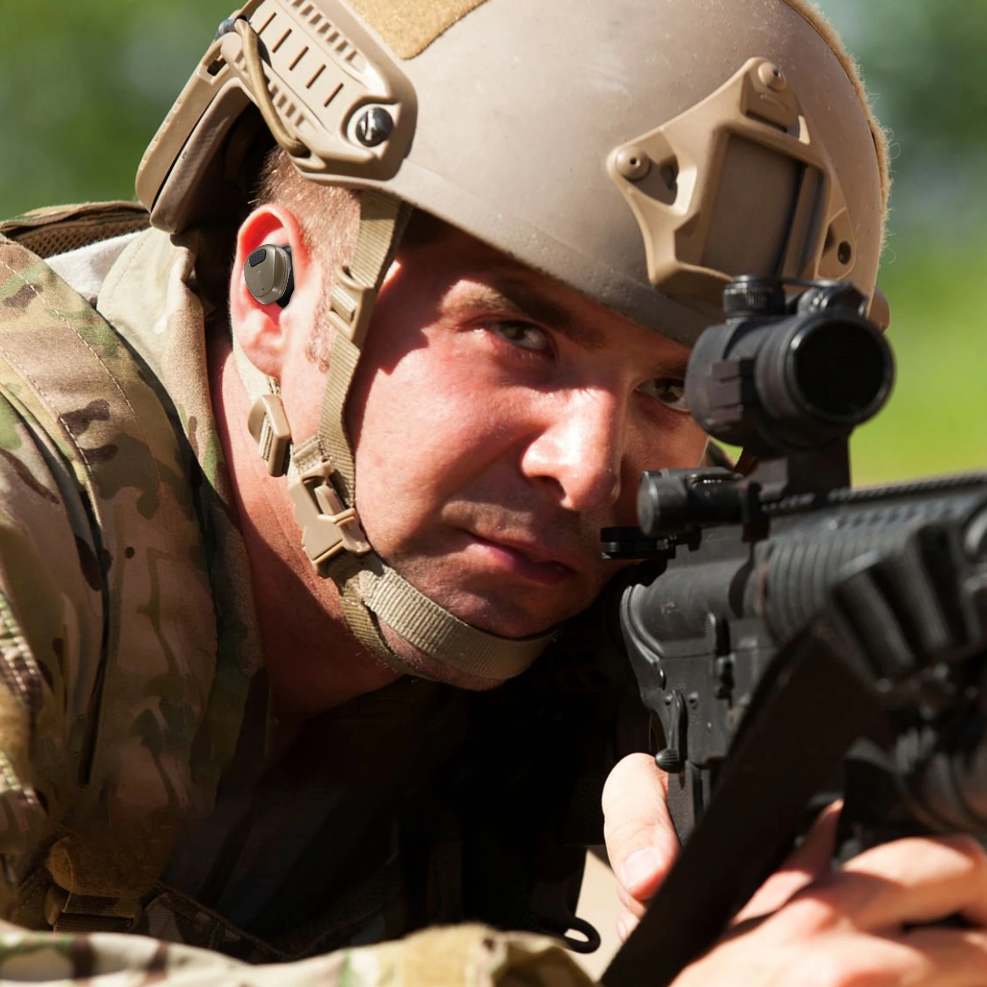 YHKEMA EB10 auriculares tácticos Bluetooth para entrenamiento de tiro, protección auditiva electrónica para caza al aire libre - imagen 5