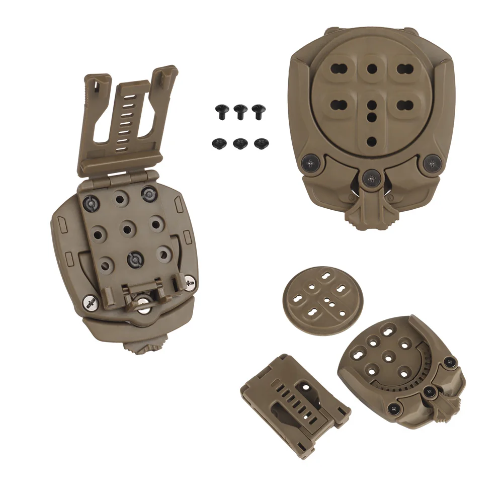 Nynol Adaptador de base ajustable de 360 grados Clip trasero Adaptador de accesorios para cinturón de caza - imagen 2