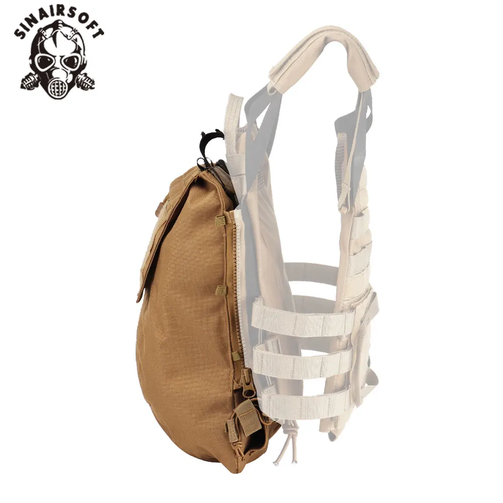 SINAIRSOFT-Chaleco táctico JPC de nailon 1000D de gran capacidad, portador de placa 2,0, bolsa de accesorios con bolsillos de malla internos con cremallera - imagen 4