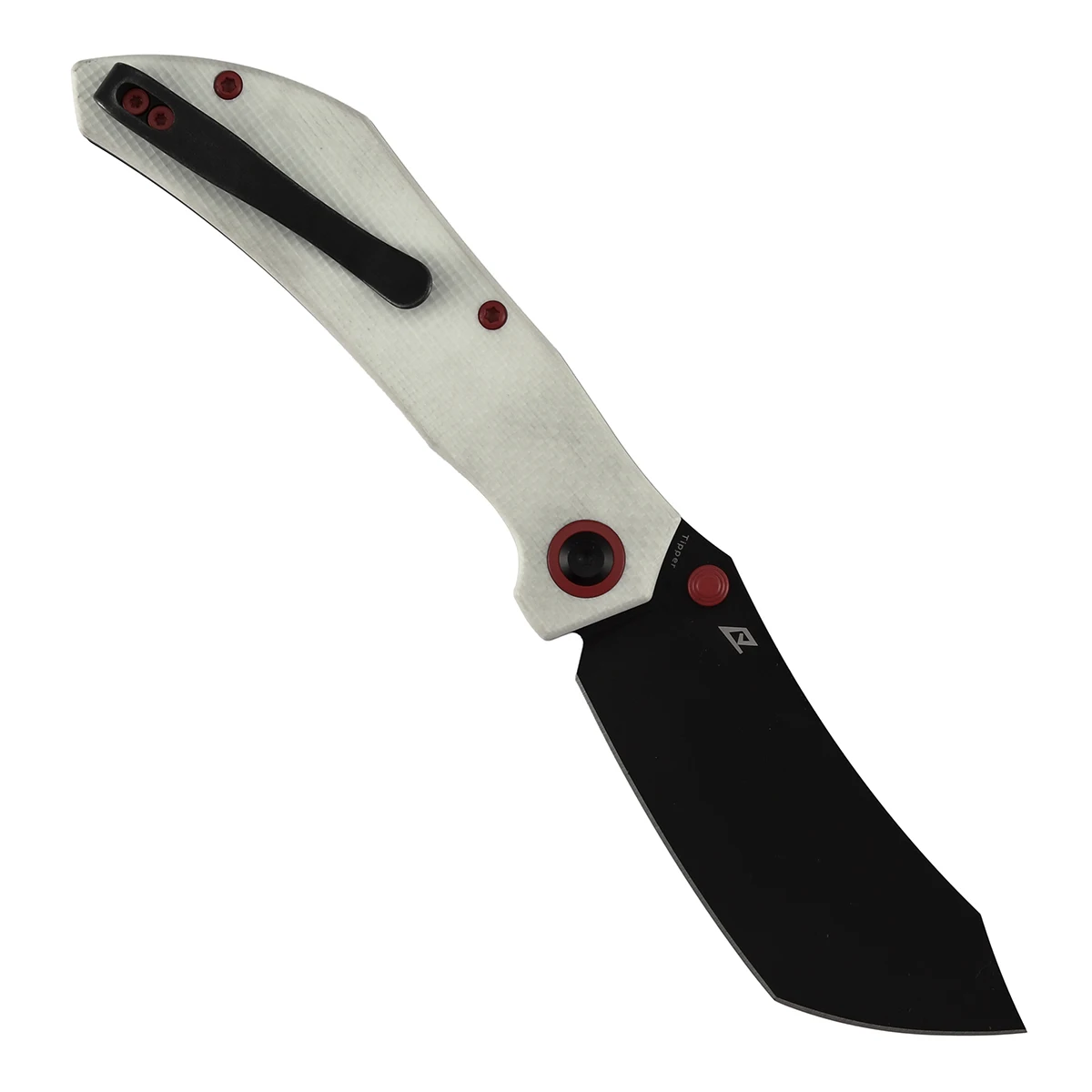 Tenable cuchillo plegable táctico Damasco ondulado micarta G10 y PEI - imagen 3