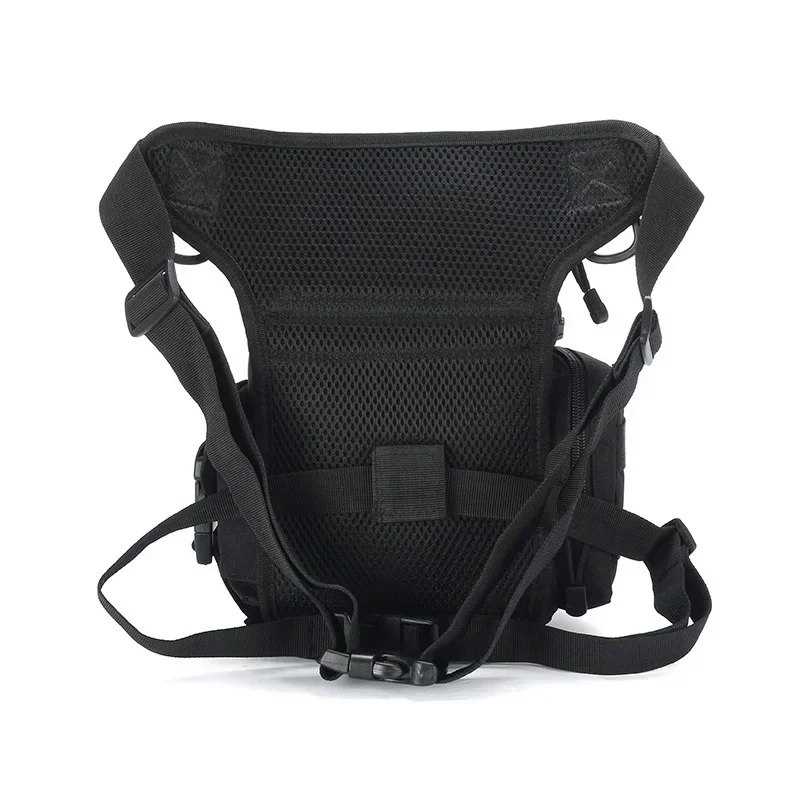 Riñonera táctica con pierna caída, riñonera para acampar, senderismo, senderismo, sillín de hombro, paquete multifunción de nailon - imagen 4