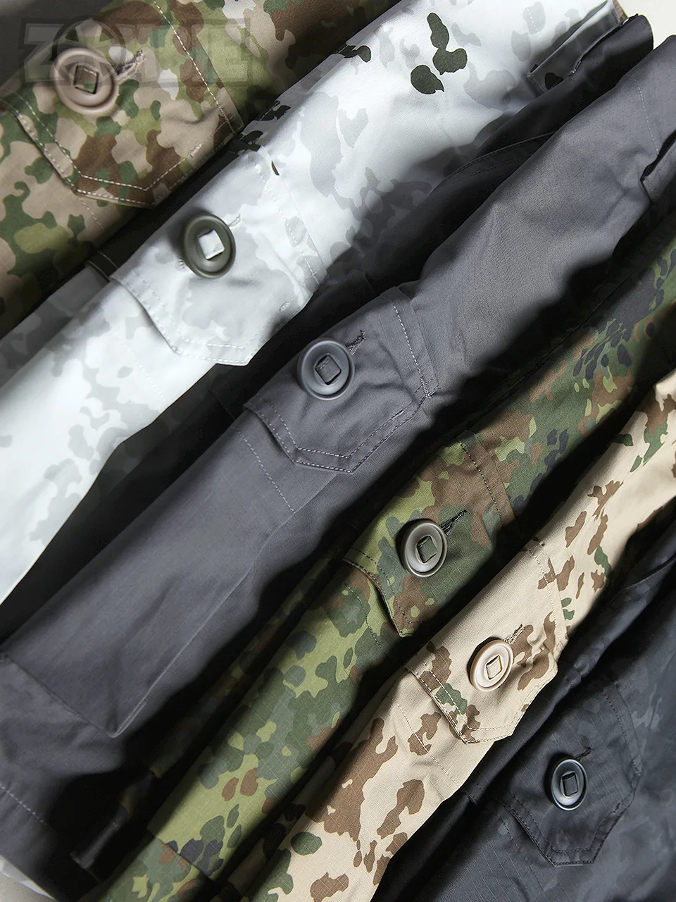 Pantalones cortos de camuflaje táctico alemán para exteriores, ropa deportiva con múltiples bolsillos, marca de moda informal, TC65/35 - imagen 5