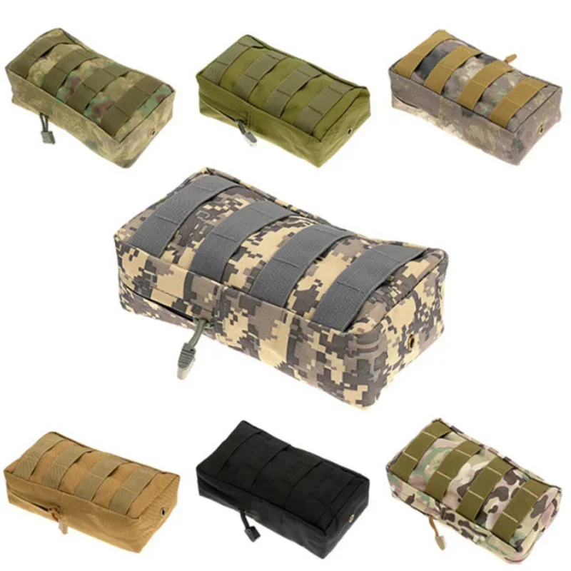 Molle táctico al aire libre FG atacs Camo Nylon multiusos pequeño paquete táctico Universal caza Camping bolsa equipo al aire libre - imagen 3