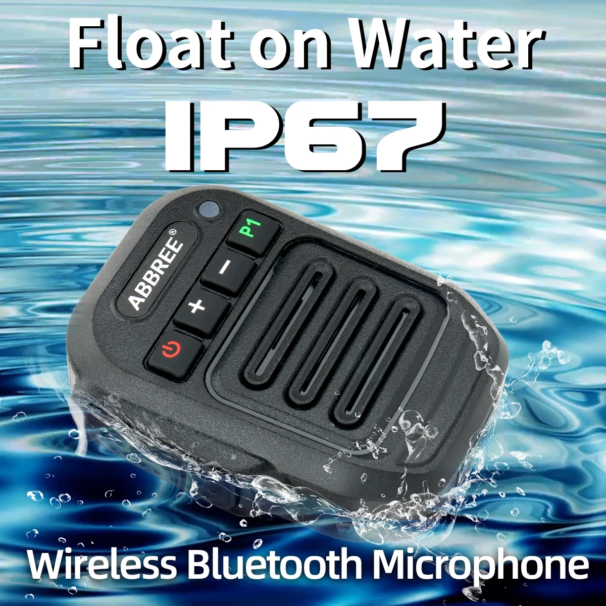 ABBREE IP67 impermeable inalámbrico Bluetooth altavoz micrófono para Baofeng UV-5R UV 5RH Quansheng UV K5 K5(8) K6 Walkie Talkie - imagen 3