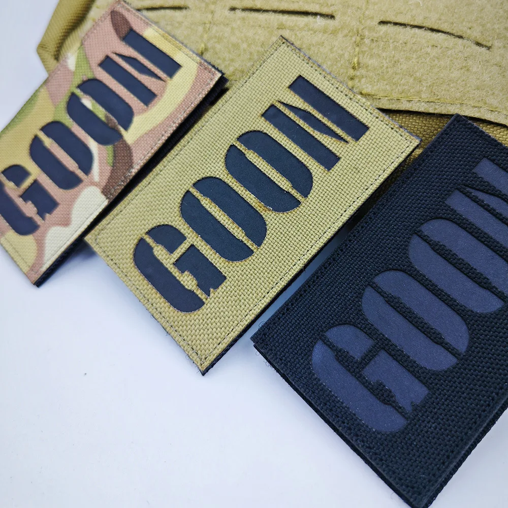 Parches reflectantes de corte GOON MED para ropa, insignia de moral táctica, gancho, parche militar, pegatina para mochila, brazalete - imagen 2