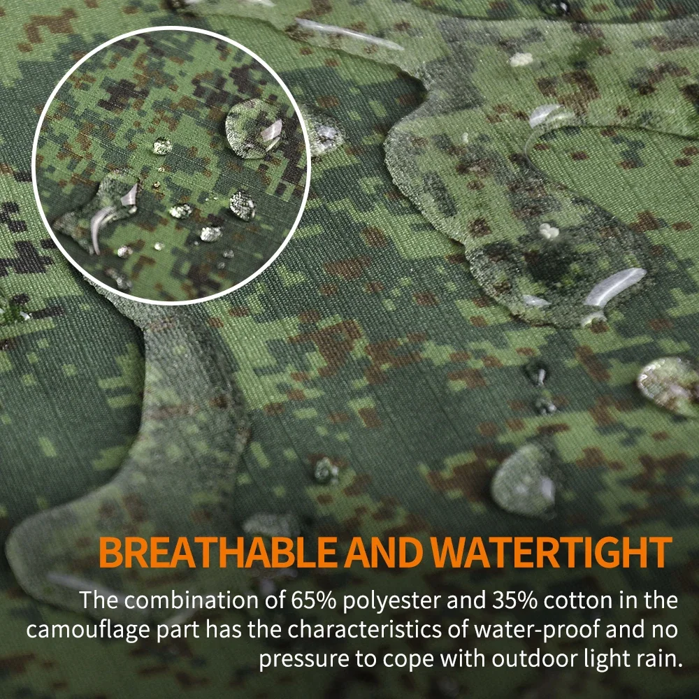 Uniforme táctico de combate, trajes rusos de camuflaje, equipo de entrenamiento, camisas de Paintball Airsoft, pantalones de caza + almohadillas, ropa para hombre a prueba de viento - imagen 4