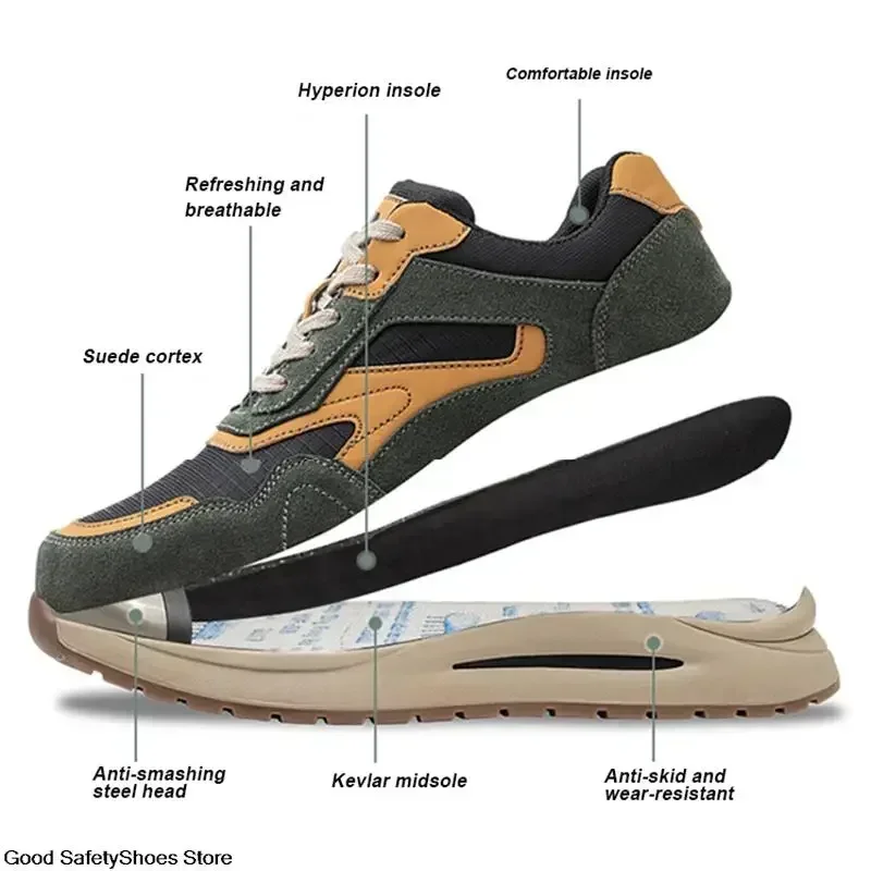 Botas de seguridad transpirables con punta de acero anti-pinchazos - imagen 3