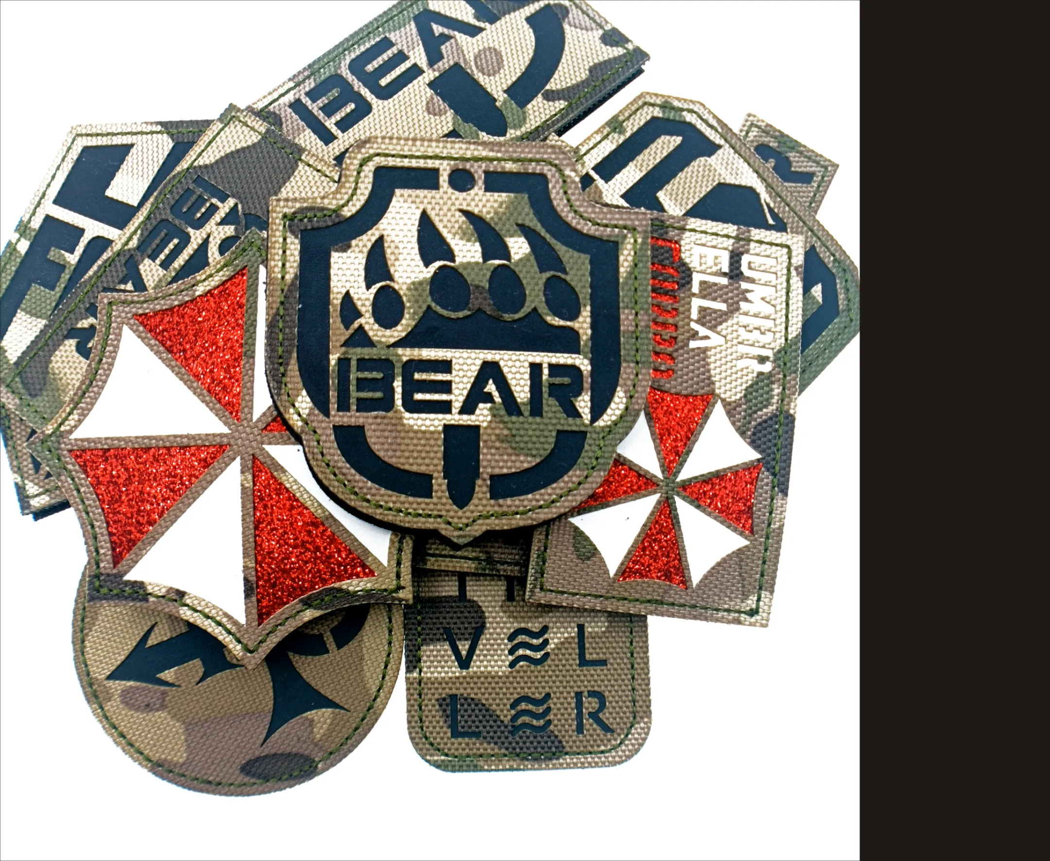 Paraguas ruso USEC BEAR, estructura reflectante 3DIR, borde, etiqueta de ventilador militar, insignia, chaqueta, mochila, parche bordado - imagen 4