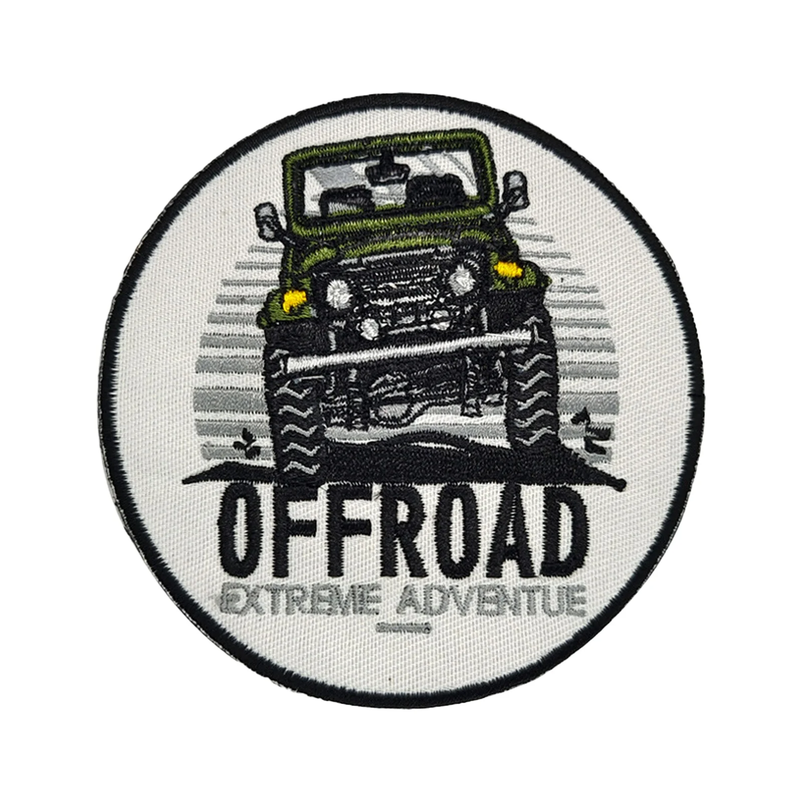 Parche de Velcros de aventura extrema todoterreno, insignia bordada con cierre de gancho y bucle para mochila táctica Molle, chaqueta, gorras