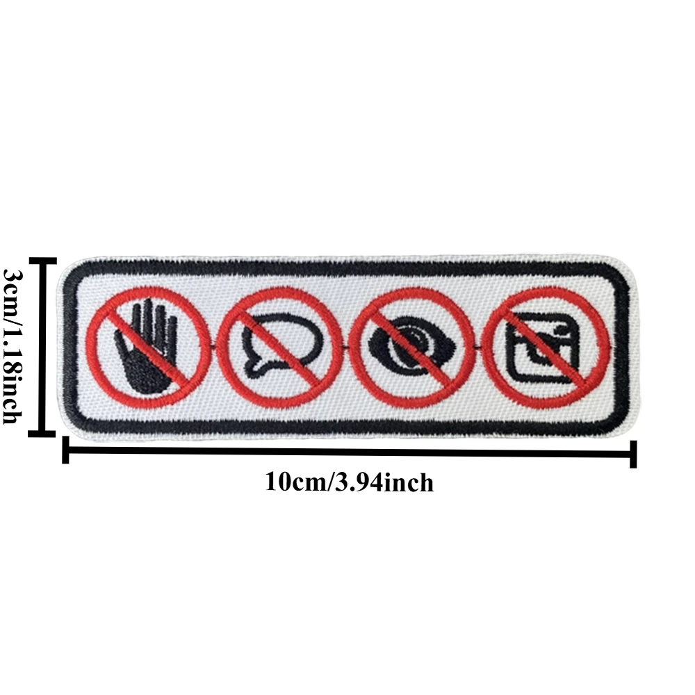 Cosas que no permiten ser hechas parche táctico gancho bordado parche moral insignia ejército militar brazalete mochila pegatinas - imagen 3