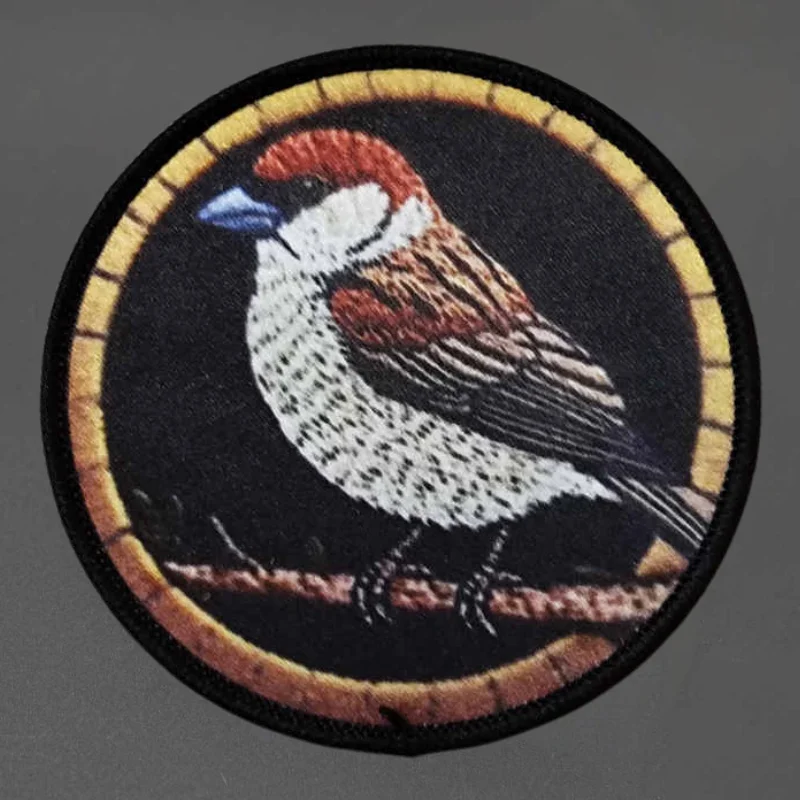 Parches tácticos de aves con velcro para gorra, mochila - imagen 2
