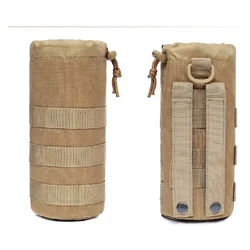 Bolsa táctica MOLLE para botella de agua compacta, ideal mochila
