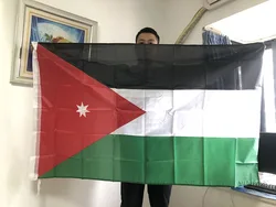 SKY Bandera de Jordán 90x150 cm poliester doble cara