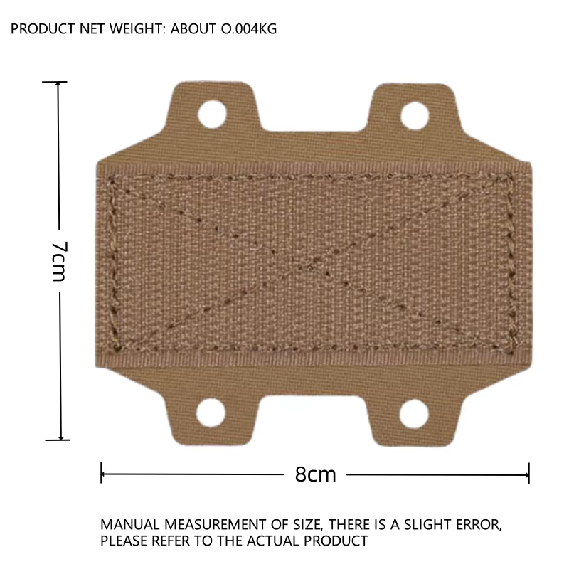 Adaptador MOLLE panel de gancho para funda cinturón ligero - imagen 5