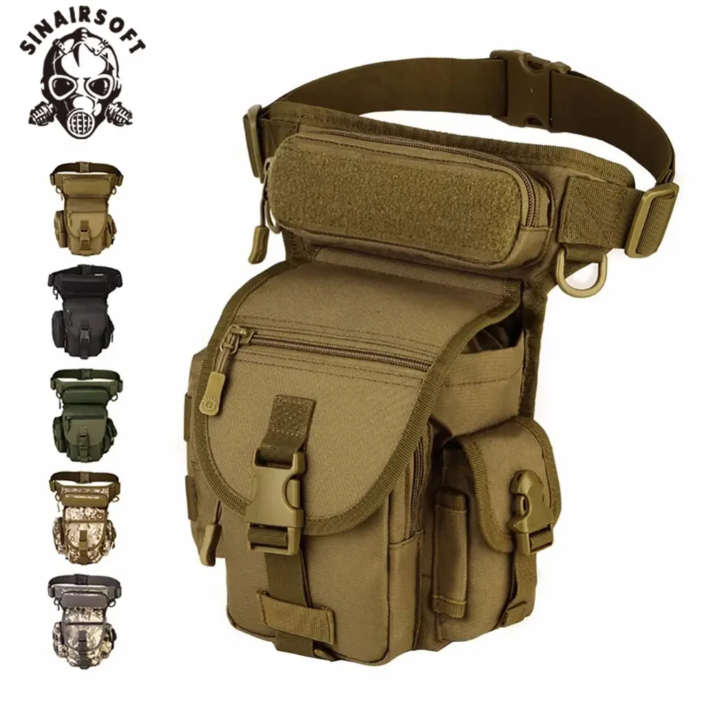 Plataforma táctica de pierna caída MOLLE, paquete de muslo expandible impermeable, motociclismo, caza, riñonera militar para hombres - imagen 2