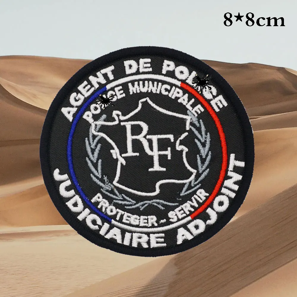 Parches bordados tácticos de Francia para mochilas y ropa, accesorios militares con respaldo de gancho o planchado - imagen 2