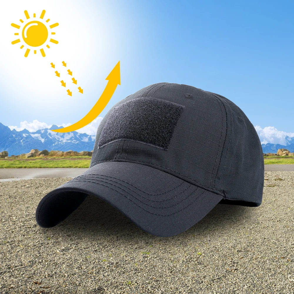 Gorra de béisbol de malla de camuflaje para hombre y mujer, sombrero táctico ajustable con Calavera, sombrilla, pesca, deportes, caza, senderismo, Snapback, Verano - imagen 3