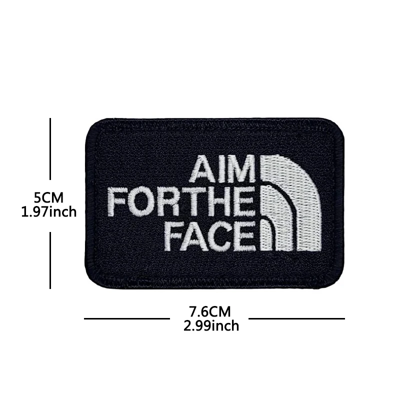 AIM FORTHE FACE Airsoft Group Therapy parches bordados accesorios tácticos parches para chaqueta hombro con gancho y respaldo de bucle - imagen 4