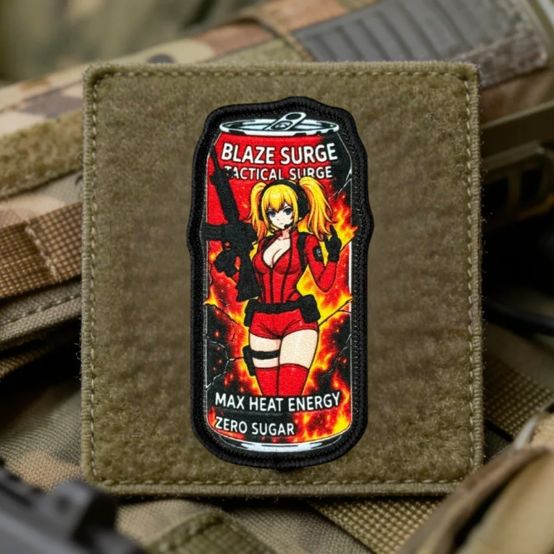 Parches tácticos anime chicas con velcro, insignias para mochila - imagen 5