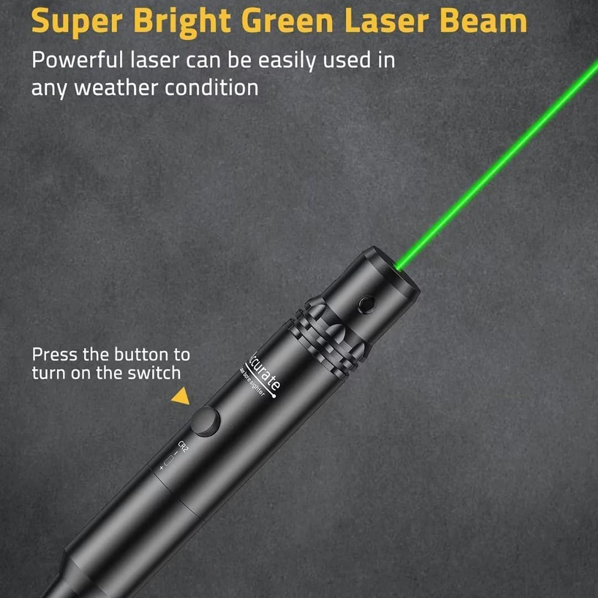 Kit de alineación láser para armas rojo/verde brillante con botón - imagen 2