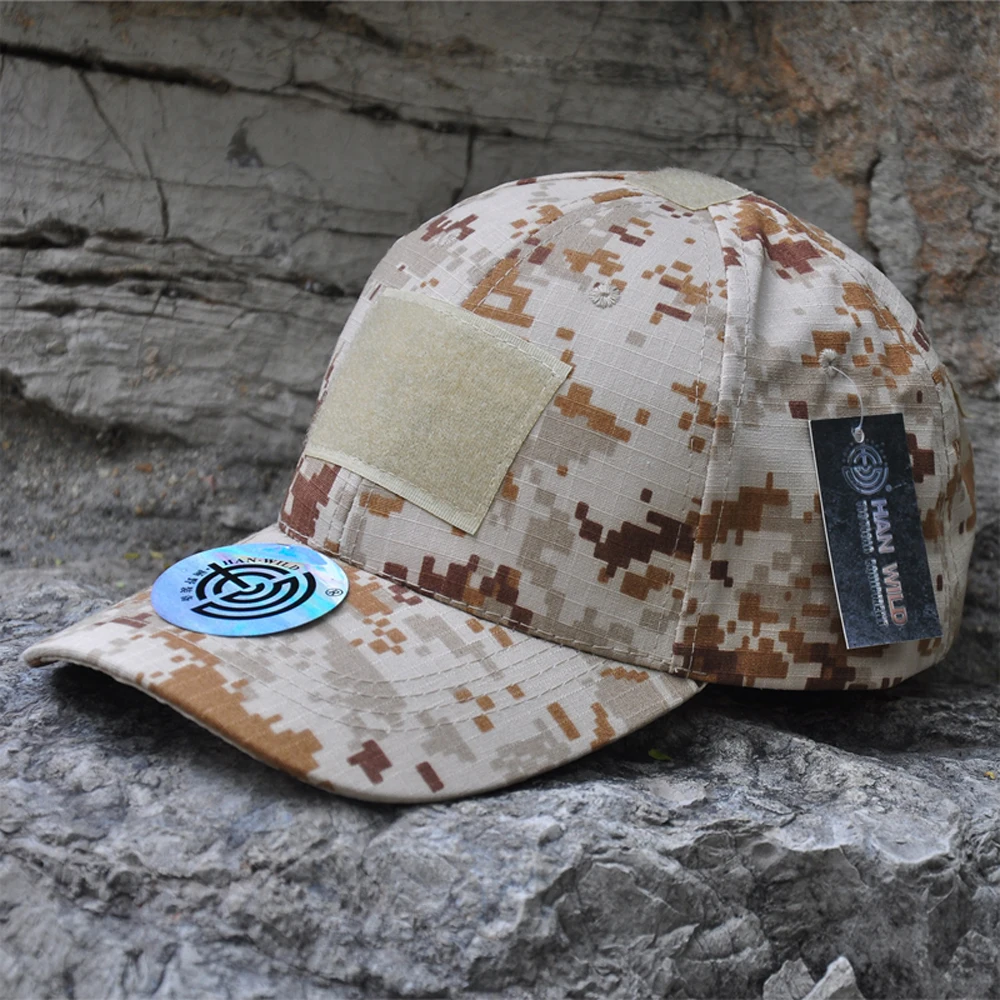 Gorra con protección solar para exteriores, gorra deportiva de camuflaje de secado rápido, gorra de camuflaje Unisex, gorra de béisbol, gorra de pesca sencilla - imagen 3