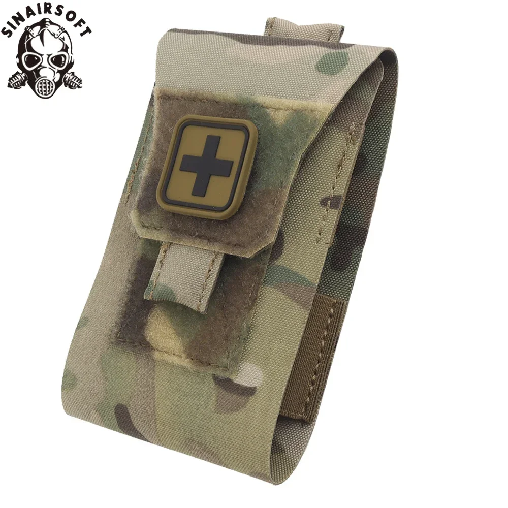 SINAIRSOFT-Kit de primeros auxilios táctico pequeño y rápido, equipo de supervivencia de almacenamiento multifuncional, Kit de emergencia para adiestramiento al aire libre - imagen 2