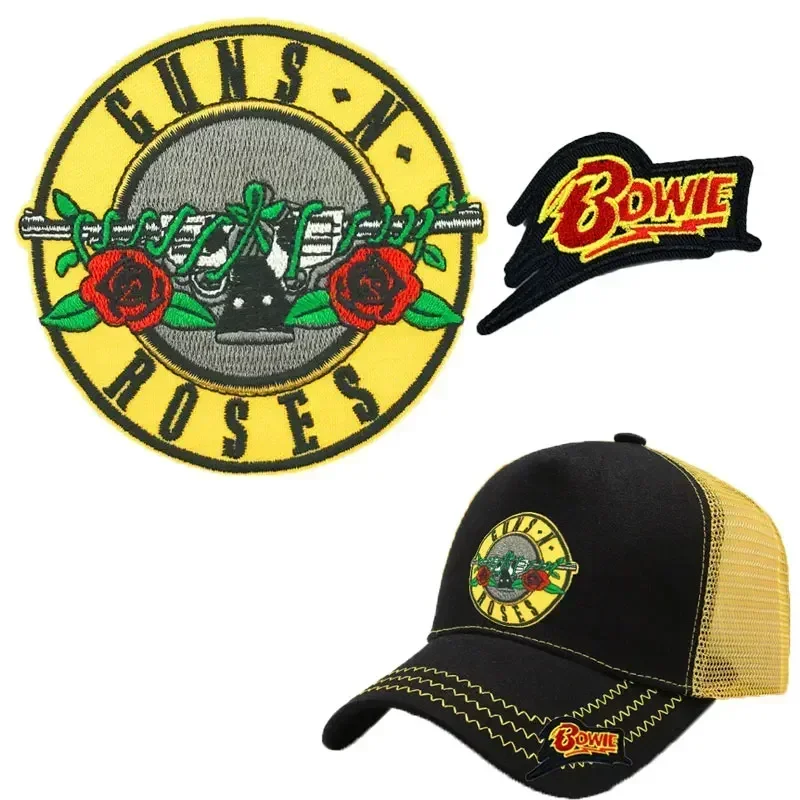 Insignias de ropa de banda Rock Diy, parches para planchar, apliques bordados de música, rayas Punk para ropa, chaqueta, decoración de pantalones vaqueros - imagen 2