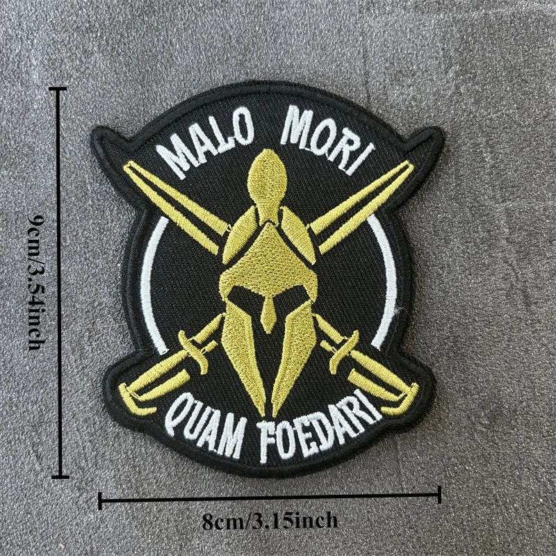 Parche bordado "dobles espadas", insignia de moral táctica, parches de gancho, ropa, mochila, pegatinas, brazalete - imagen 2