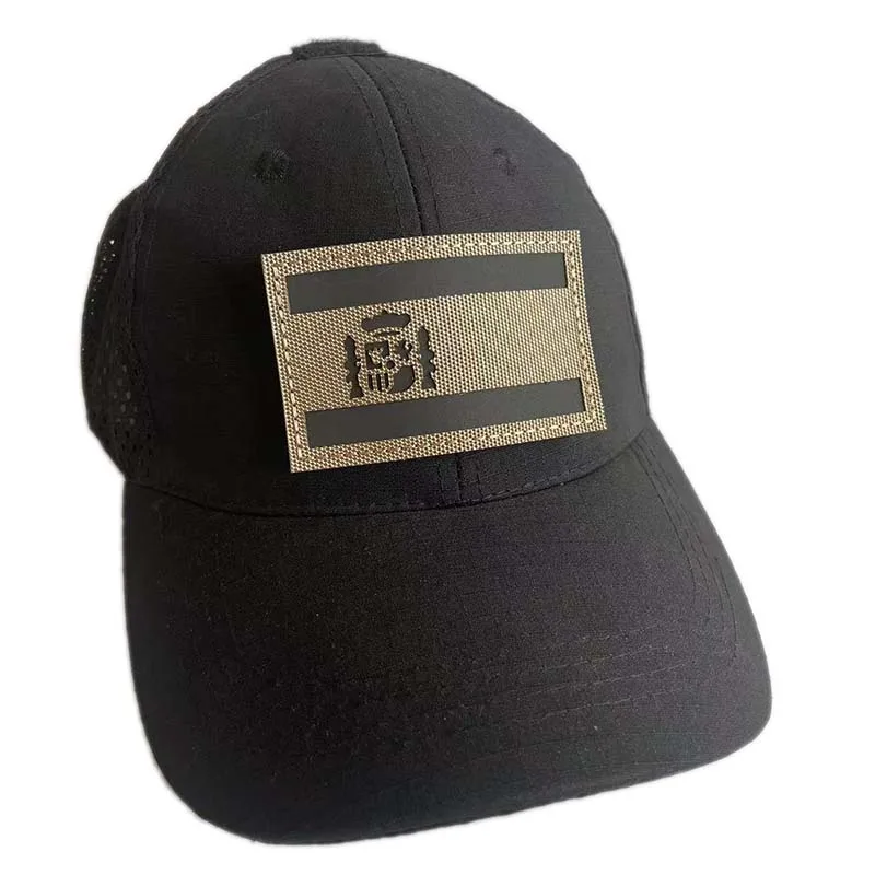 Parche reflectante infrarrojo IR con emblema de la bandera nacional de color caqui, pegatinas militares de España, Francia, Eslovaquia, insignia táctica, apliques para ropa - imagen 4