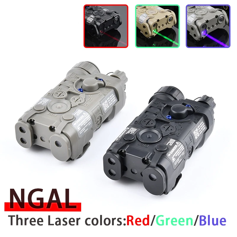 Indicador láser táctico de punto rojo, verde, azul, NGAL L3 PEQ, ajuste de 20mm, riel Picatinny, luz blanca, linterna estroboscópica, caza, airsoft - imagen 2