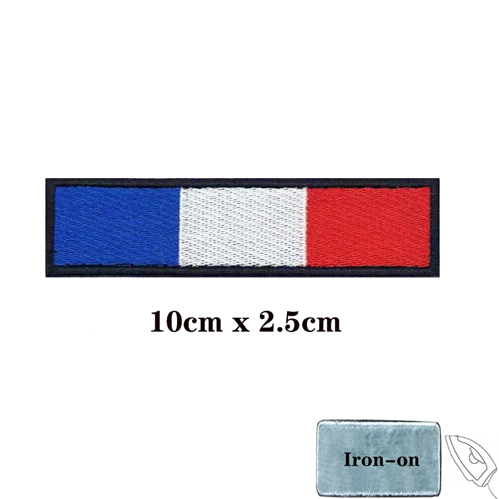 Brazalete Francia velcro bordado militar - imagen 3