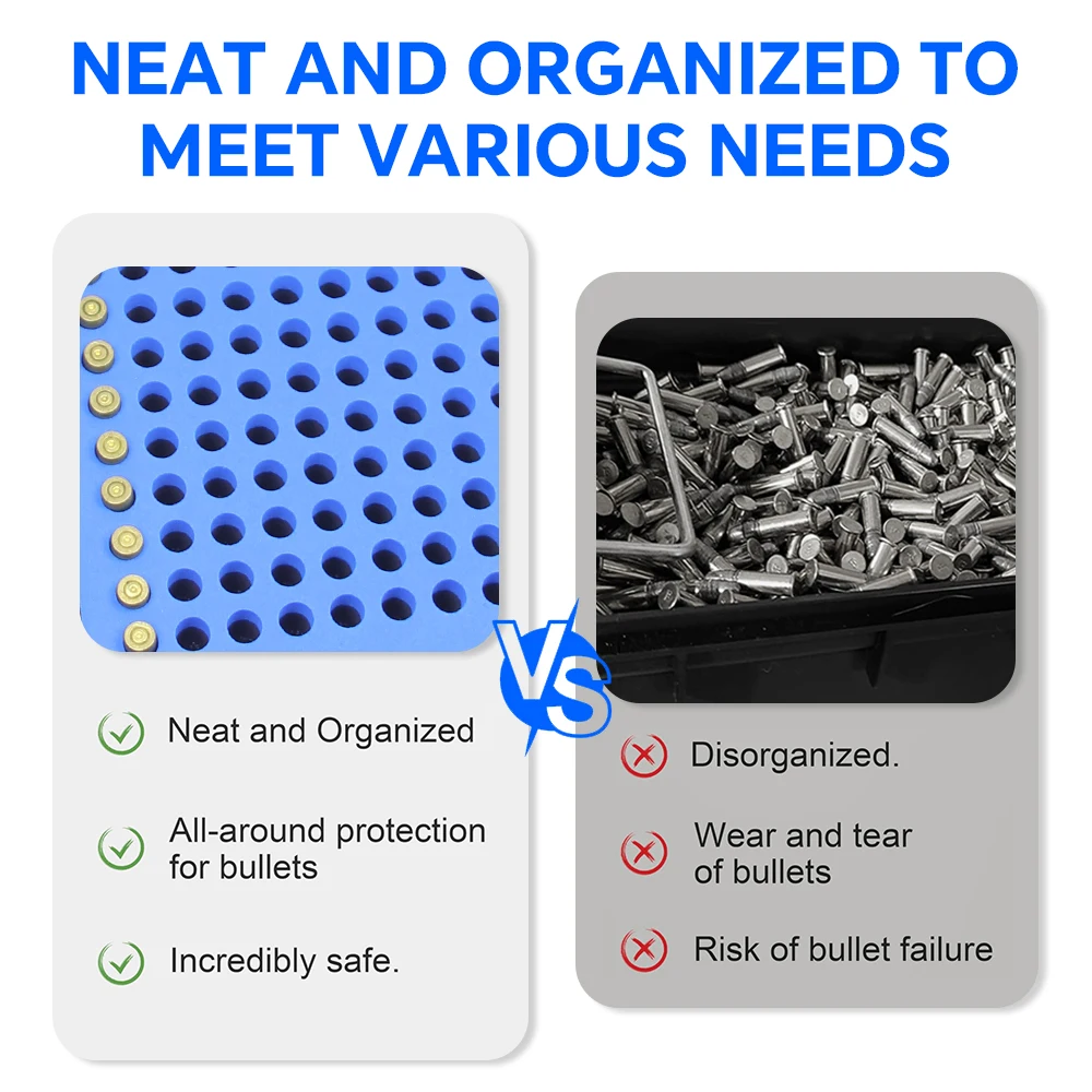 Caja de almacenamiento de municiones de.223/5.56mm y 9mm, soporte para municiones, estuche de transporte para balas, caja de municiones de 99 rondas, soporte para balas, contenedor de cartuchos - imagen 5