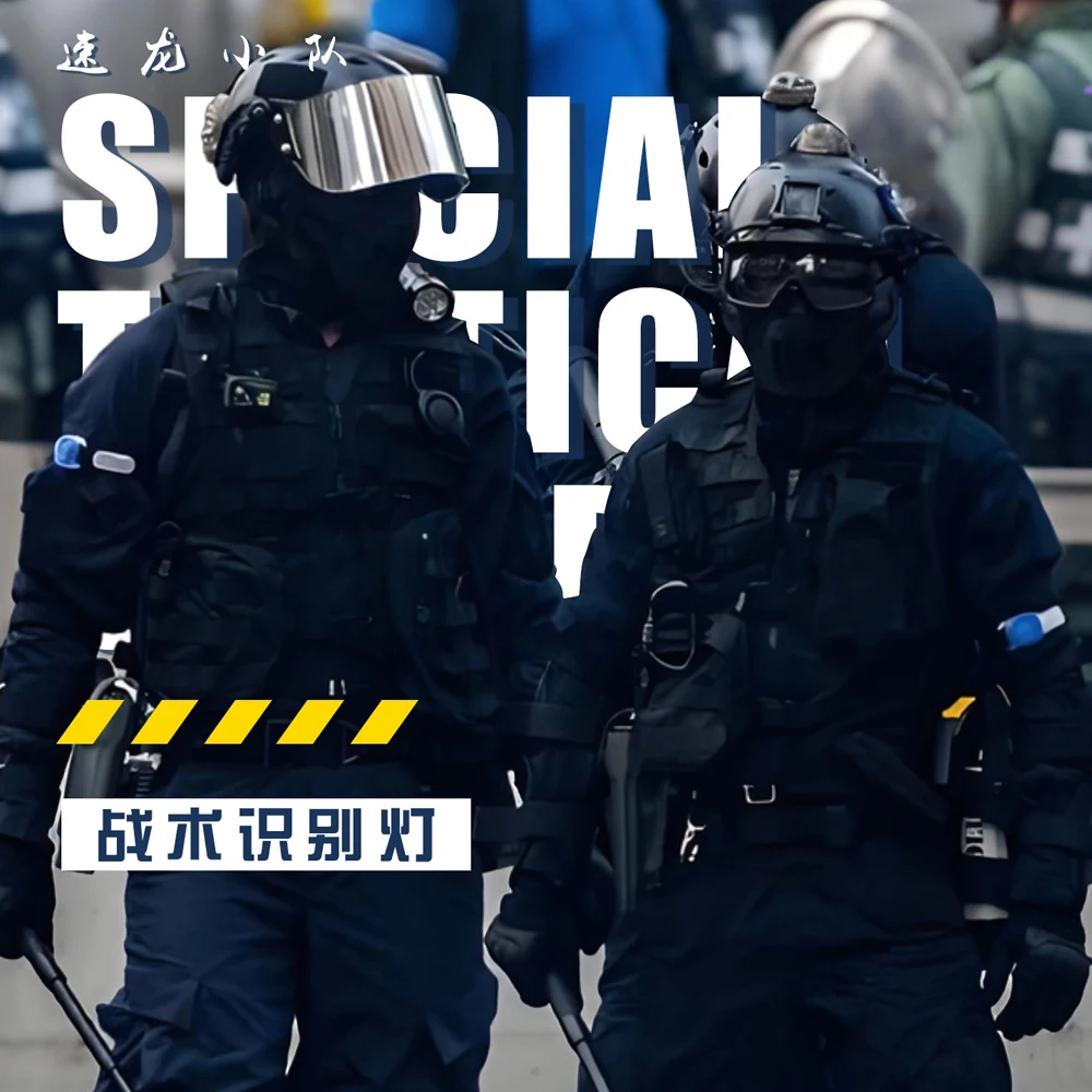 Luz de brazo luminosa de reconocimiento táctico al aire libre LED luz de señal de seguridad en ciclismo para correr de noche - imagen 3